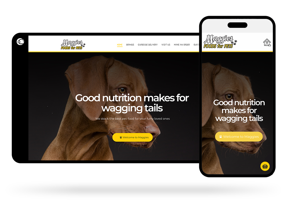 Maggies pets web design